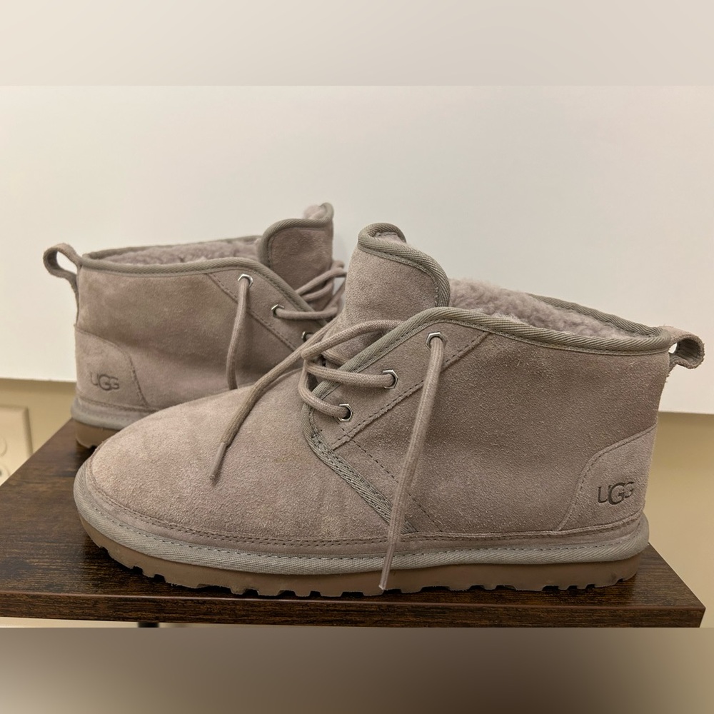 UGG Ladies Suede Boots Light Brown Size 12